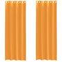 Voir la diapositive 2 : VIDAXL Rideaux en voile avec œillets 2 pcs orange 140x260 cm