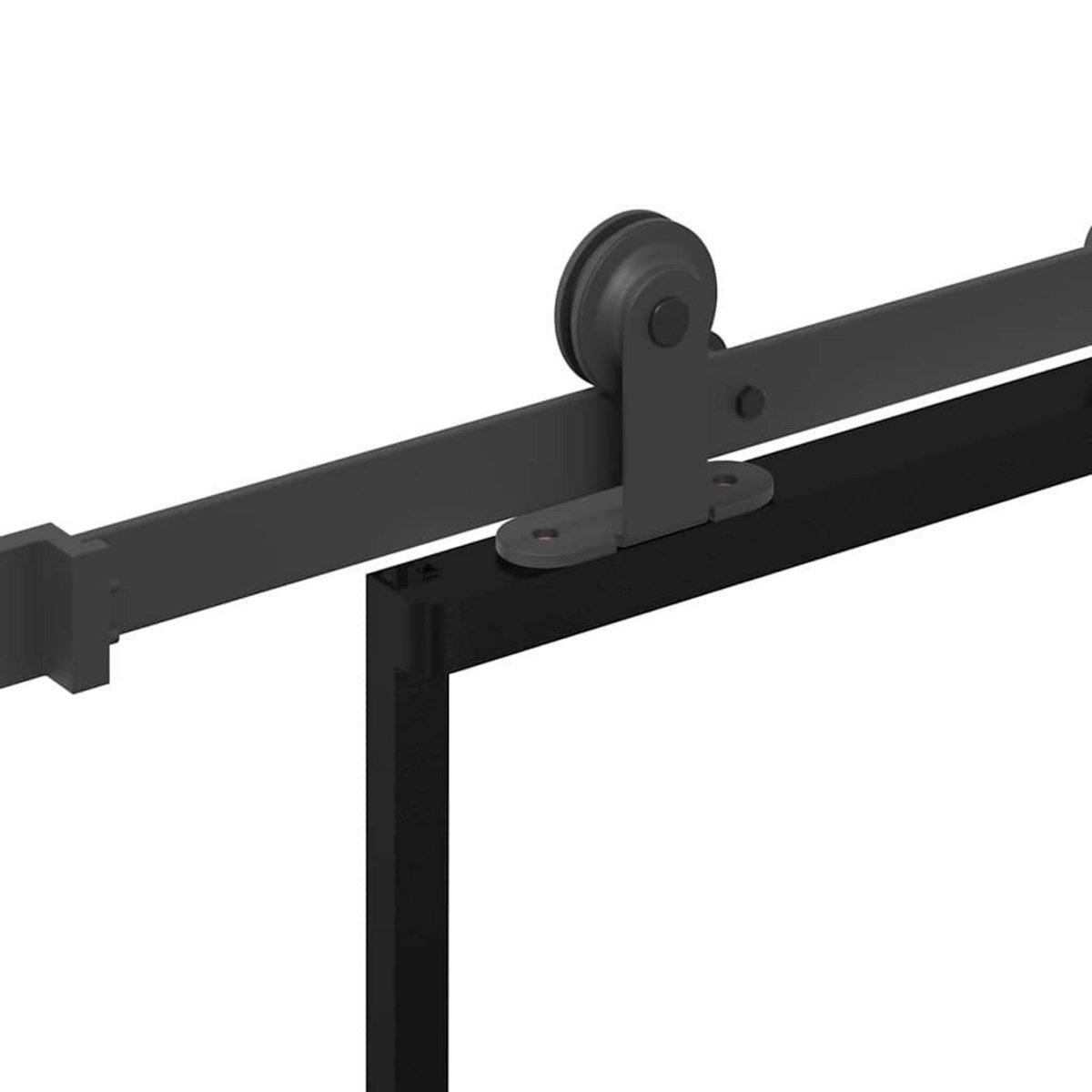 VIDAXL Porte coulissante et quincaillerie ESG verre et aluminium