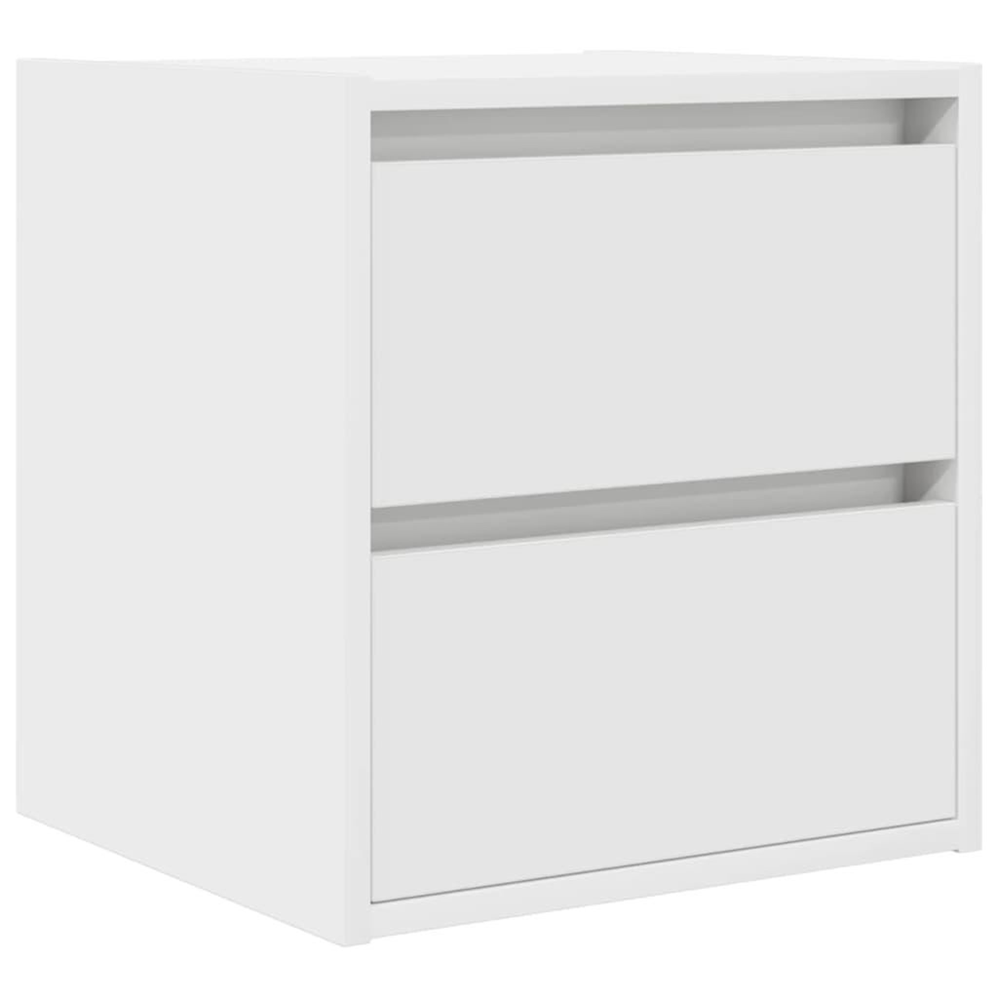 Voir la diapositive 5 : VIDAXL Tables de chevet murales 2 pcs blanc 38x34x40 cm