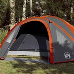 VIDAXL Tente de camping a dome 4 personnes orange impermeable