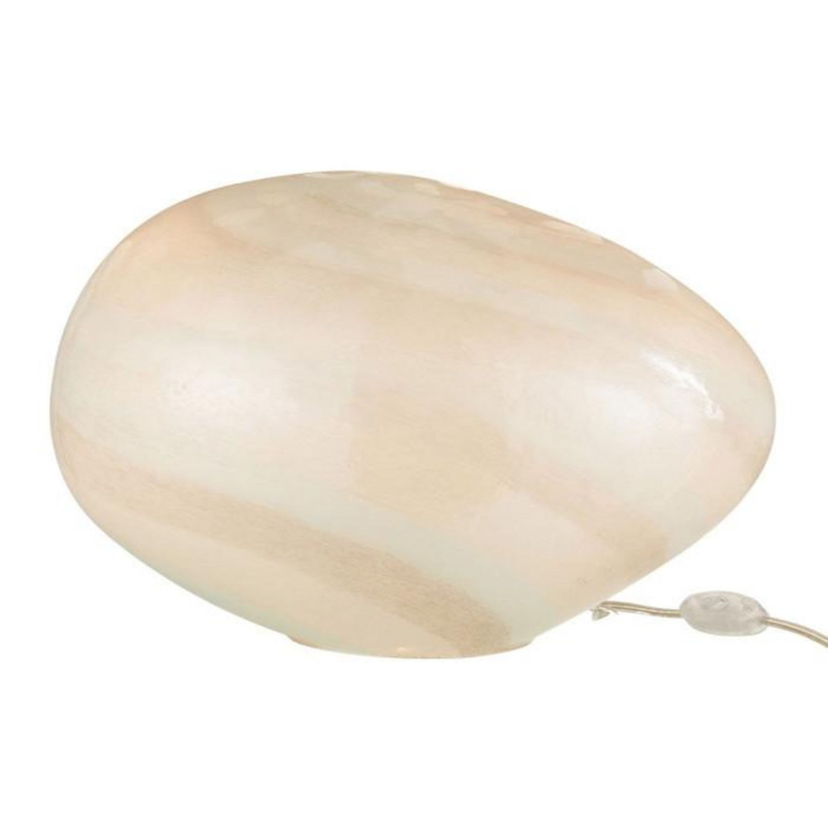 Paris Prix Lampe à Poser Ovale  Pearl  40cm Blanc