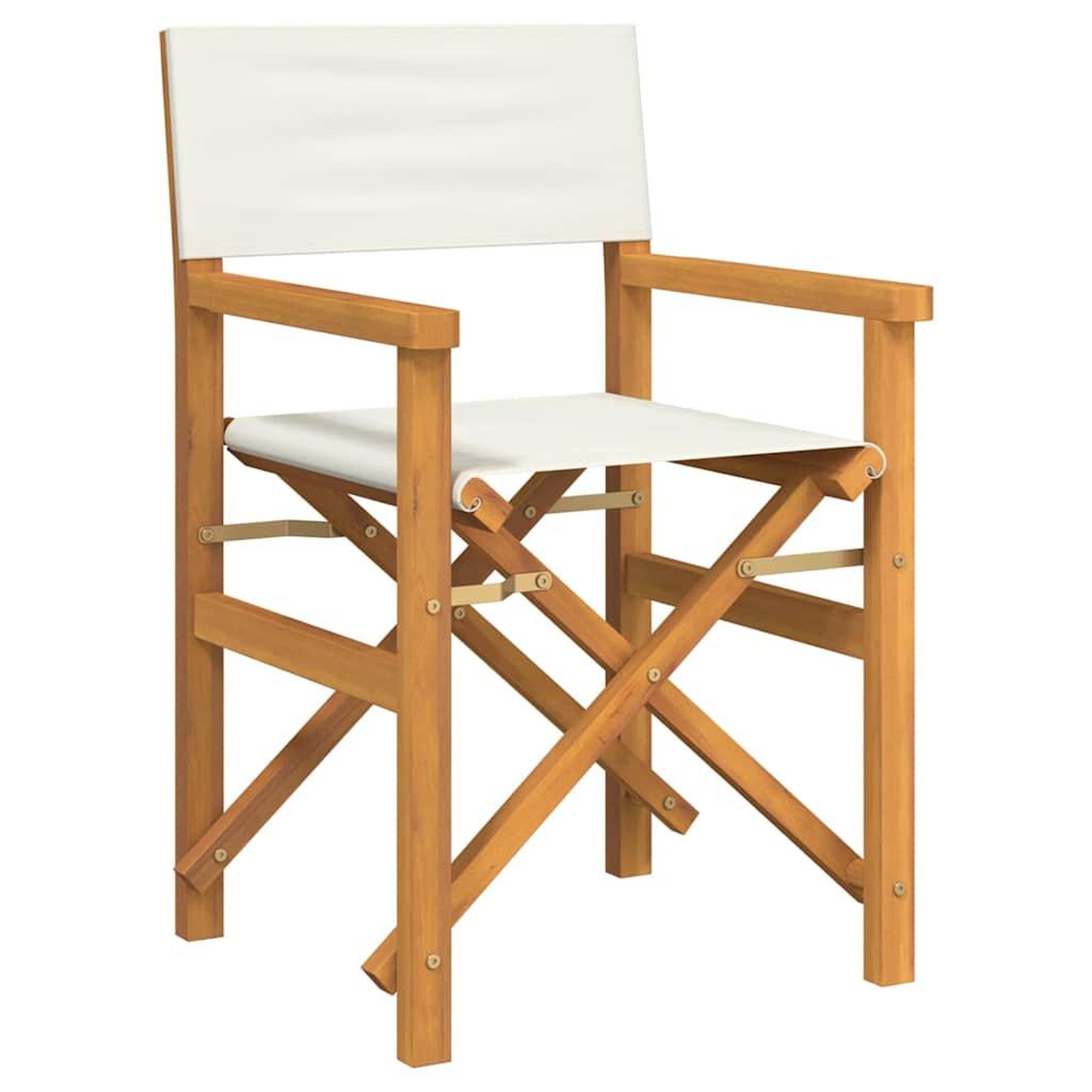 Voir la diapositive 3 : VIDAXL Chaises de metteur en scene pliantes lot de 2 Bois teck massif