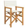 Voir la diapositive 3 : VIDAXL Chaises de metteur en scene pliantes lot de 2 Bois teck massif