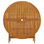Voir la diapositive 5 : VIDAXL Table pliable de jardin 110 cm Bois d'acacia massif