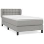 Voir la diapositive 2 : VIDAXL Sommier a lattes de lit avec matelas Gris clair 80x200 cm Tissu