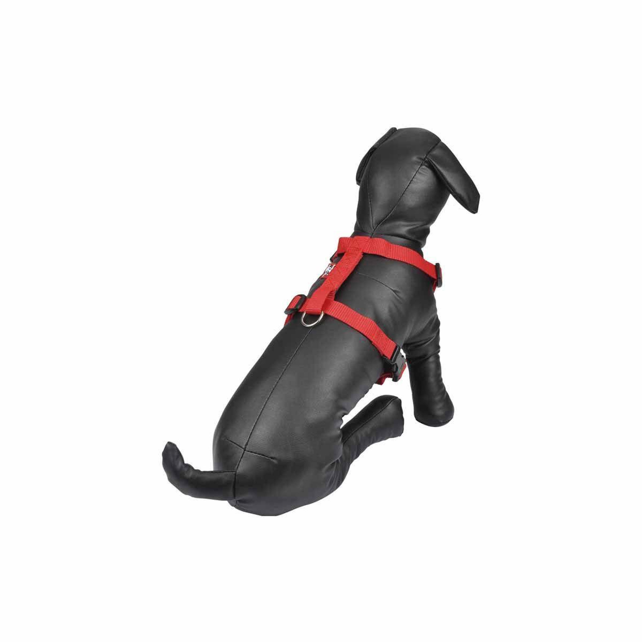 Voir la diapositive 2 : HOMEA Harnais réglable chien  essentiel  25-35cm rouge
