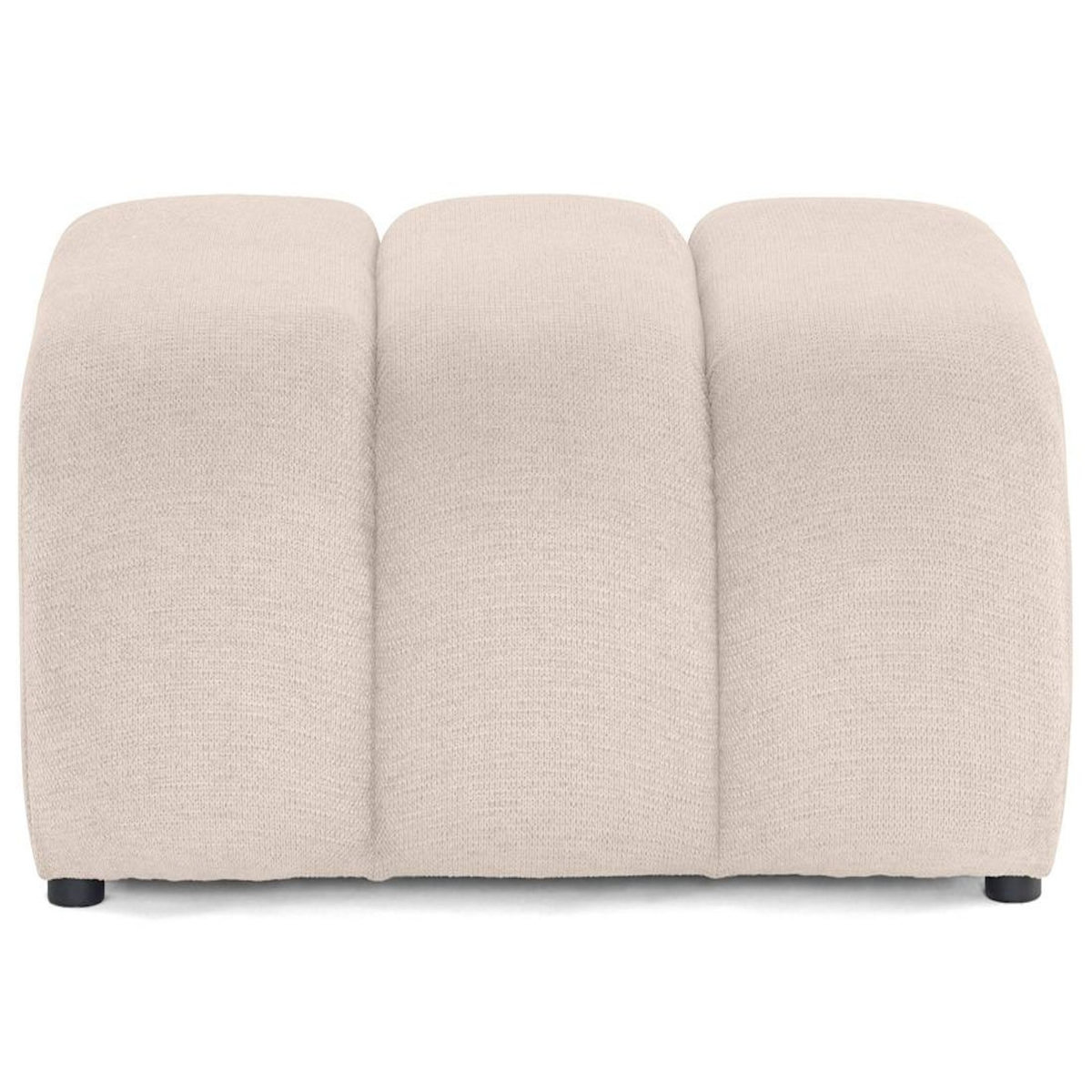 LISA DESIGN Debbie - pouf en tissu texturé