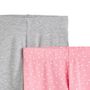 Voir la diapositive 3 : INEXTENSO Lot de 2 leggings à pois fille