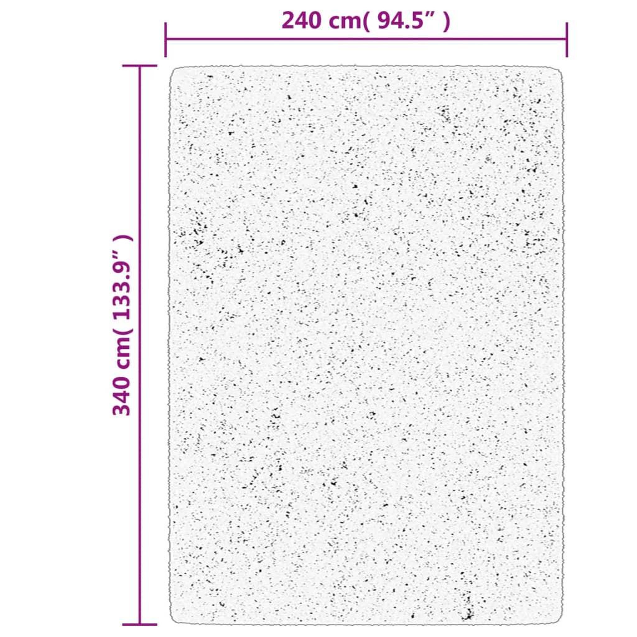 Voir la diapositive 6 : VIDAXL Tapis HUARTE a poils courts doux lavable anthracite 240x340 cm