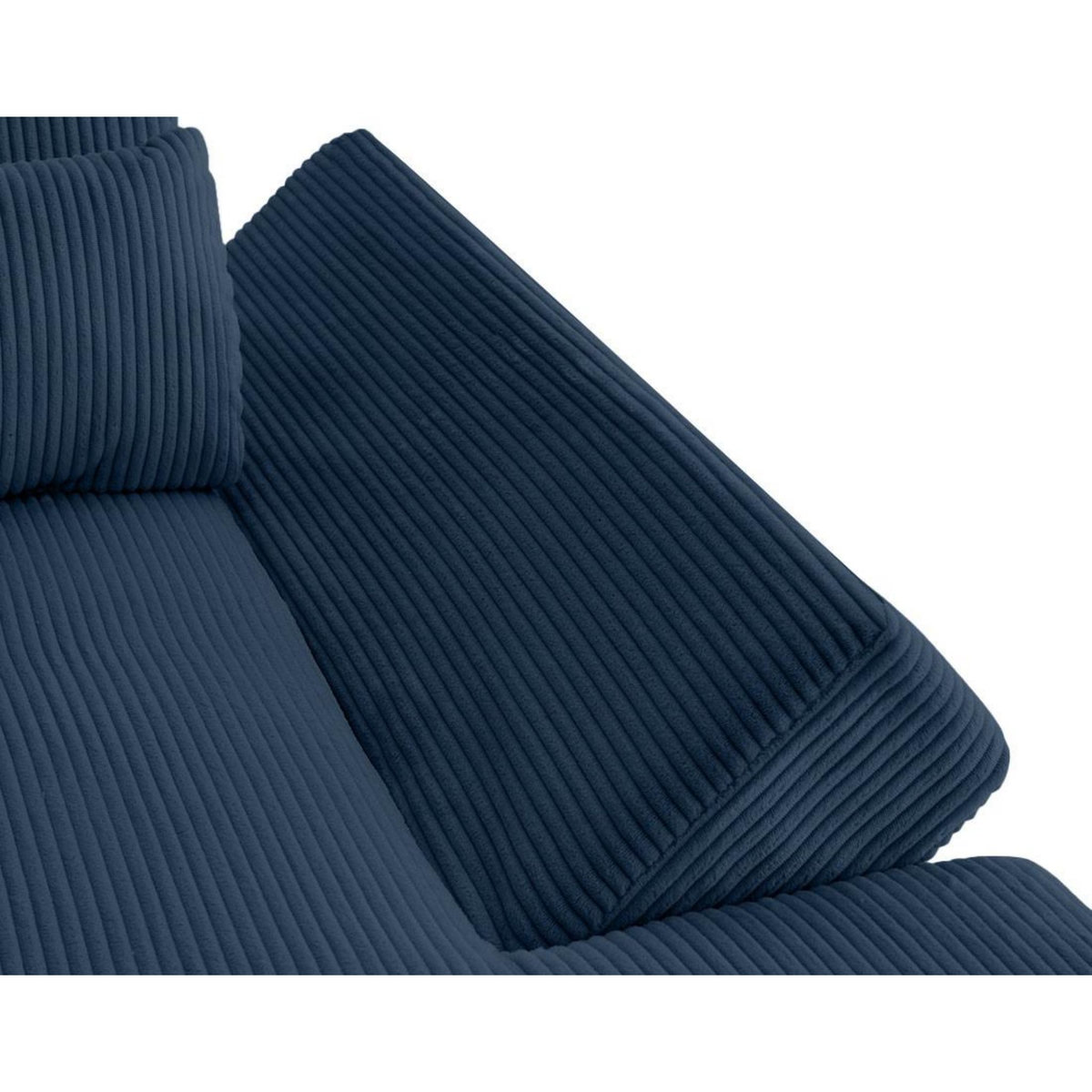 LISA DESIGN Vermont s - canapé panoramique d'angle gauche 7 places en velours côtelé