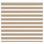 VIDAXL Store zebre marron sable largeur du tissu 150,9 cm polyester
