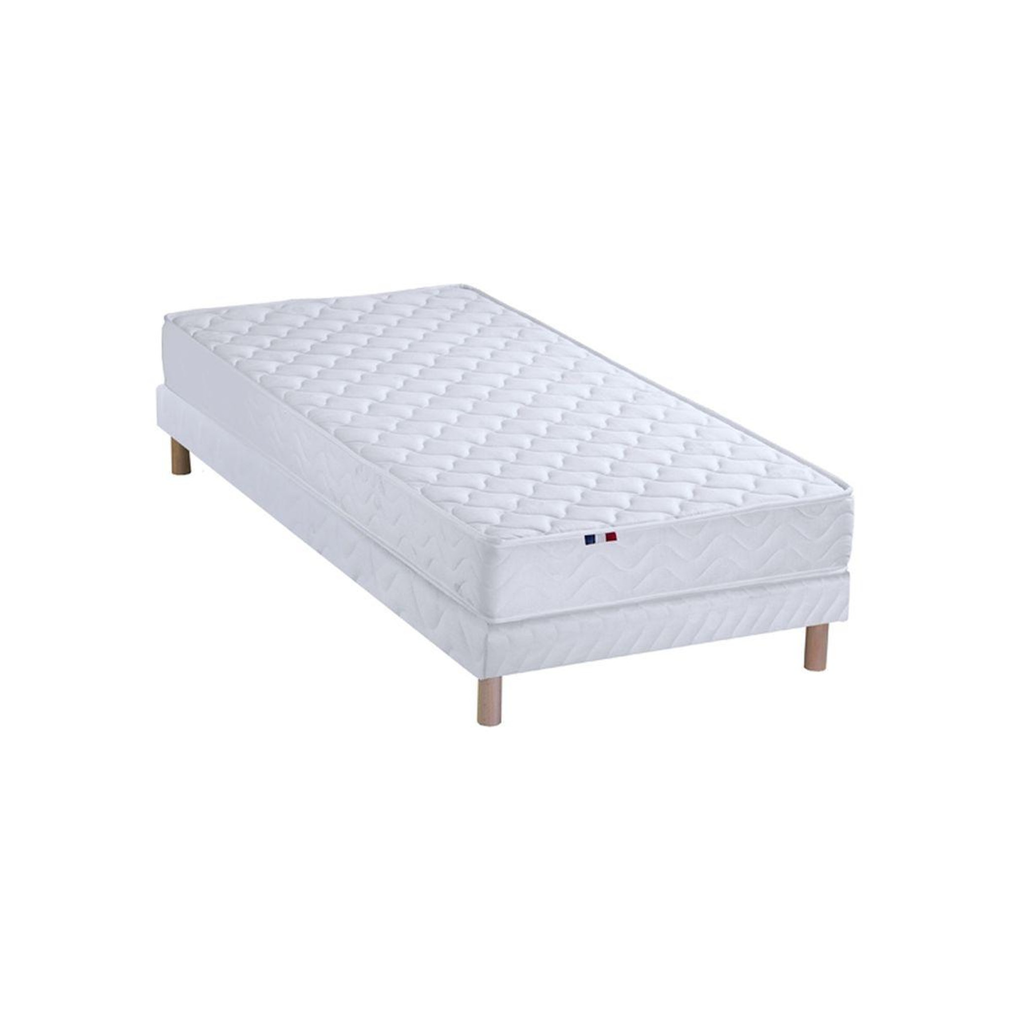 Voir la diapositive 3 : Ensemble Matelas Mousse réversible + Sommier 90 x 190 cm  STRATUS