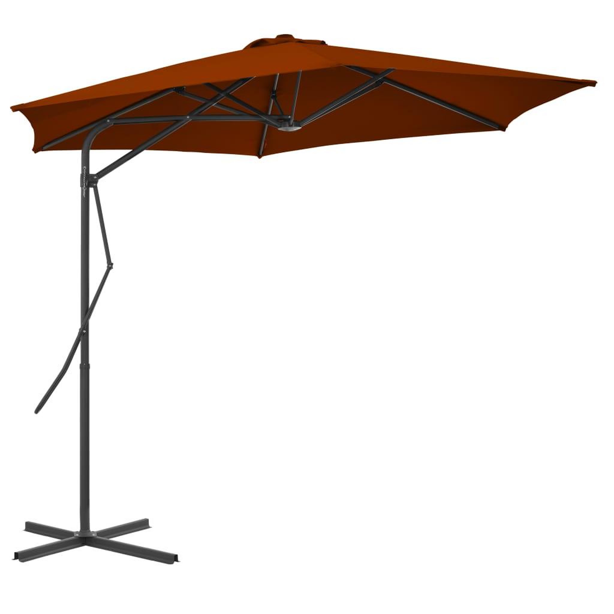 Voir la diapositive 1 : VIDAXL Parasol de jardin avec mat en acier terre cuite 300x230 cm