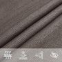 Voir la diapositive 5 : VIDAXL Voile d'ombrage 160 g/m^2 Anthracite 3/4x2 m PEHD