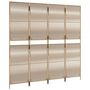 Voir la diapositive 4 : VIDAXL Cloison de separation 4 panneaux beige resine tressee