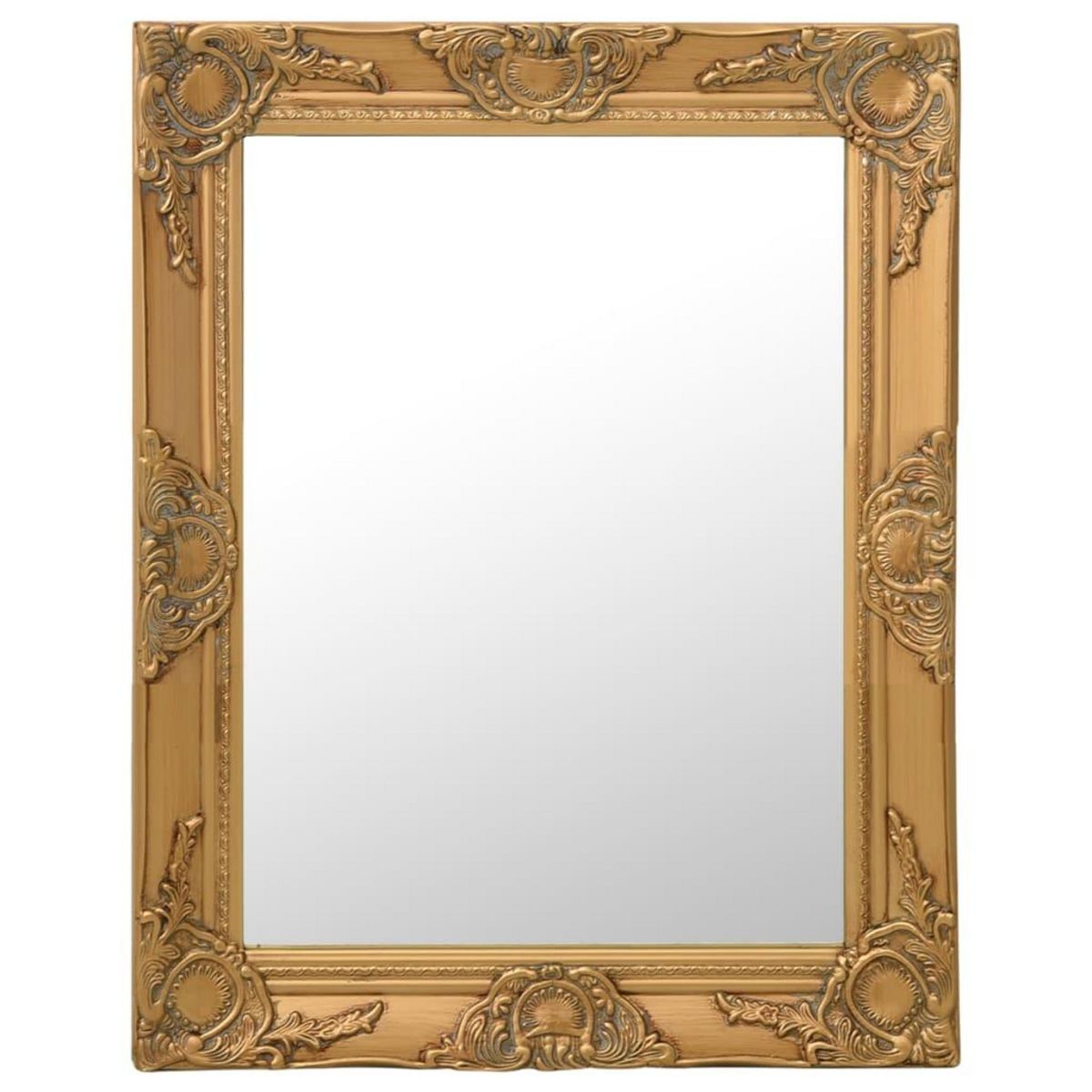 VIDAXL Miroir mural style baroque 50x60 cm Dore