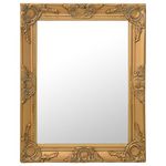 VIDAXL Miroir mural style baroque 50x60 cm Dore
