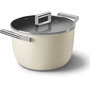 Voir la diapositive 3 : SMEG Faitout diam 26 cm tout feux creme mat