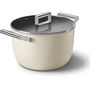 Voir la diapositive 3 : SMEG Faitout diam 26 cm tout feux creme mat