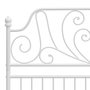 Voir la diapositive 5 : VIDAXL Cadre de lit sans matelas blanc metal 120x200 cm
