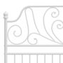Voir la diapositive 5 : VIDAXL Cadre de lit sans matelas blanc metal 120x200 cm