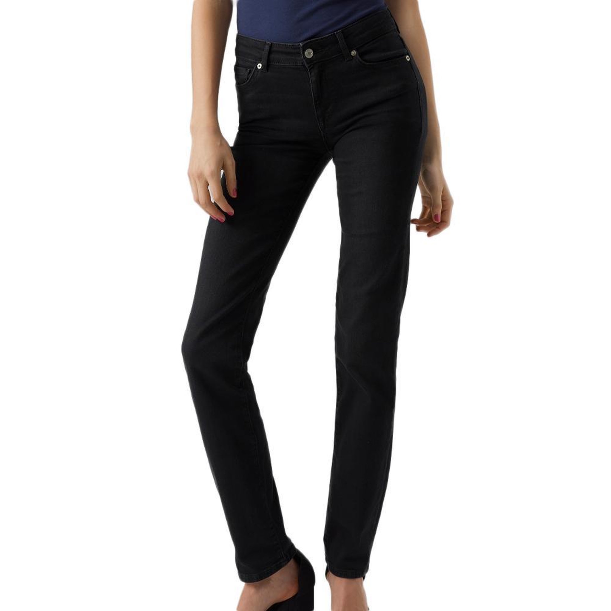 Vero Moda Jean Straight  Femme Vero Moda 10284791. Coloris disponibles : Noir