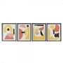 Voir la diapositive 1 : MARKET24 Cadre DKD Home Decor 40 x 2,5 x 50 cm Abstrait Scandinave (4 Pièces)