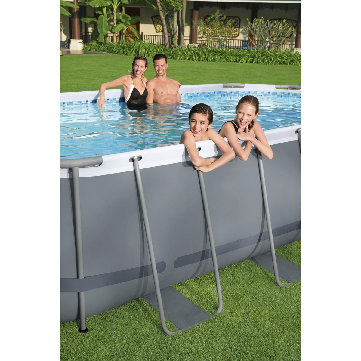 BESTWAY Piscine tubulaire ovale 427x250x100cm Power Steel&trade;