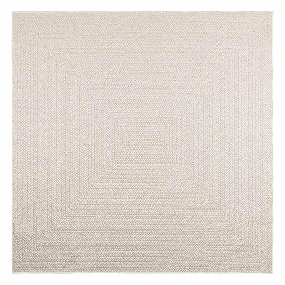 VIDAXL Tapis ZIZUR creme 200x200 cm aspect de jute interieur exterieur