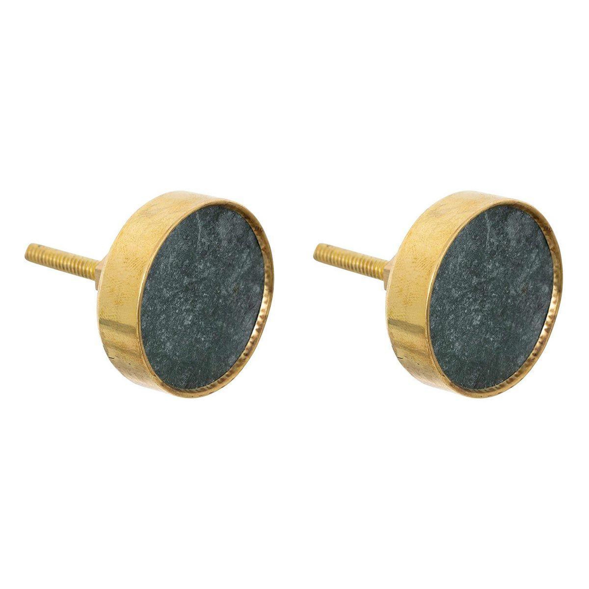 ATMOSPHERA Lot de 2 Boutons de Meuble  Lena  3cm Or