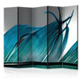 Voir la diapositive 1 : Paris Prix Paravent 5 Volets  Turquoise Feather  172x225cm