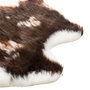 Voir la diapositive 3 : ATMOSPHERA Tapis en polyester, effet peau de vache - 100x94 cm - Marron et blanc