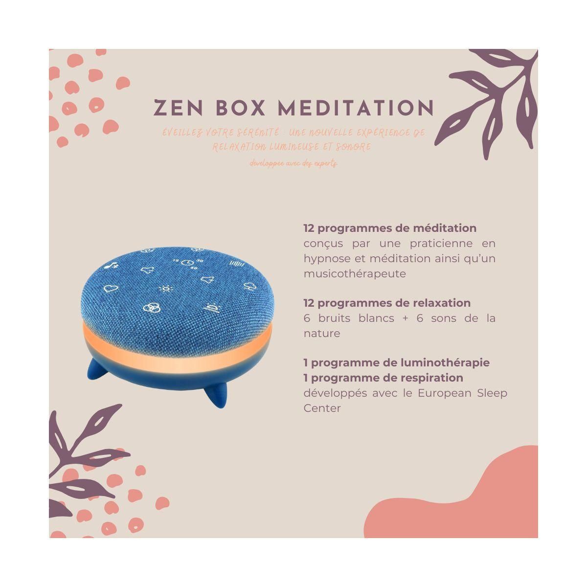 Terraillon Générateur de bruits blancs Zen Box Meditation