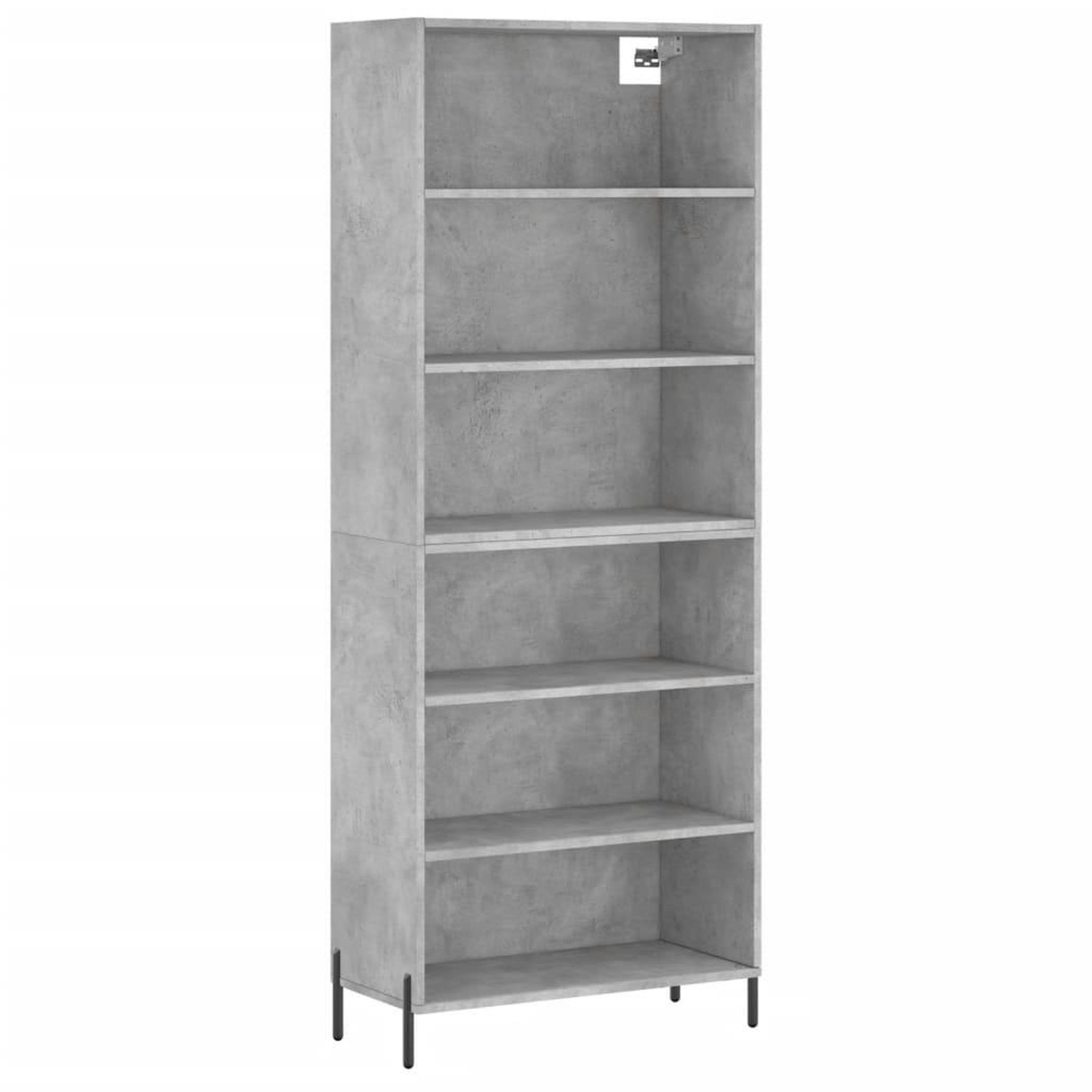Voir la diapositive 2 : VIDAXL Buffet gris beton 69,5x32,5x180 cm bois d'ingenierie
