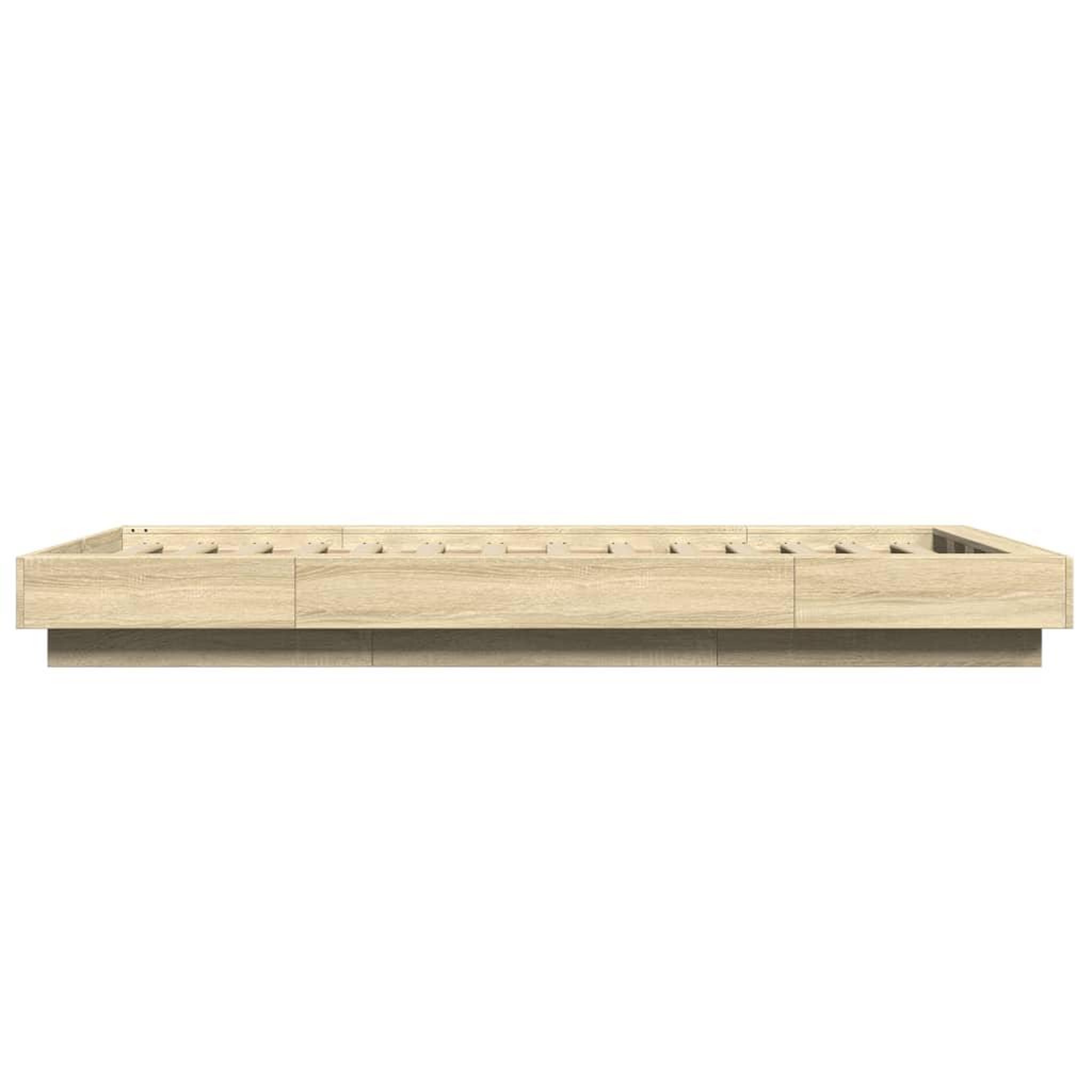 Voir la diapositive 5 : VIDAXL Cadre de lit sans matelas chene sonoma 100x200 cm