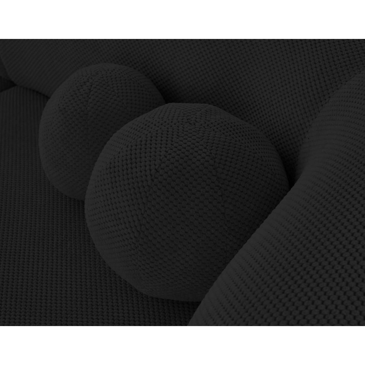 LISA DESIGN Charles - canapé droit 3 places en velours texturé