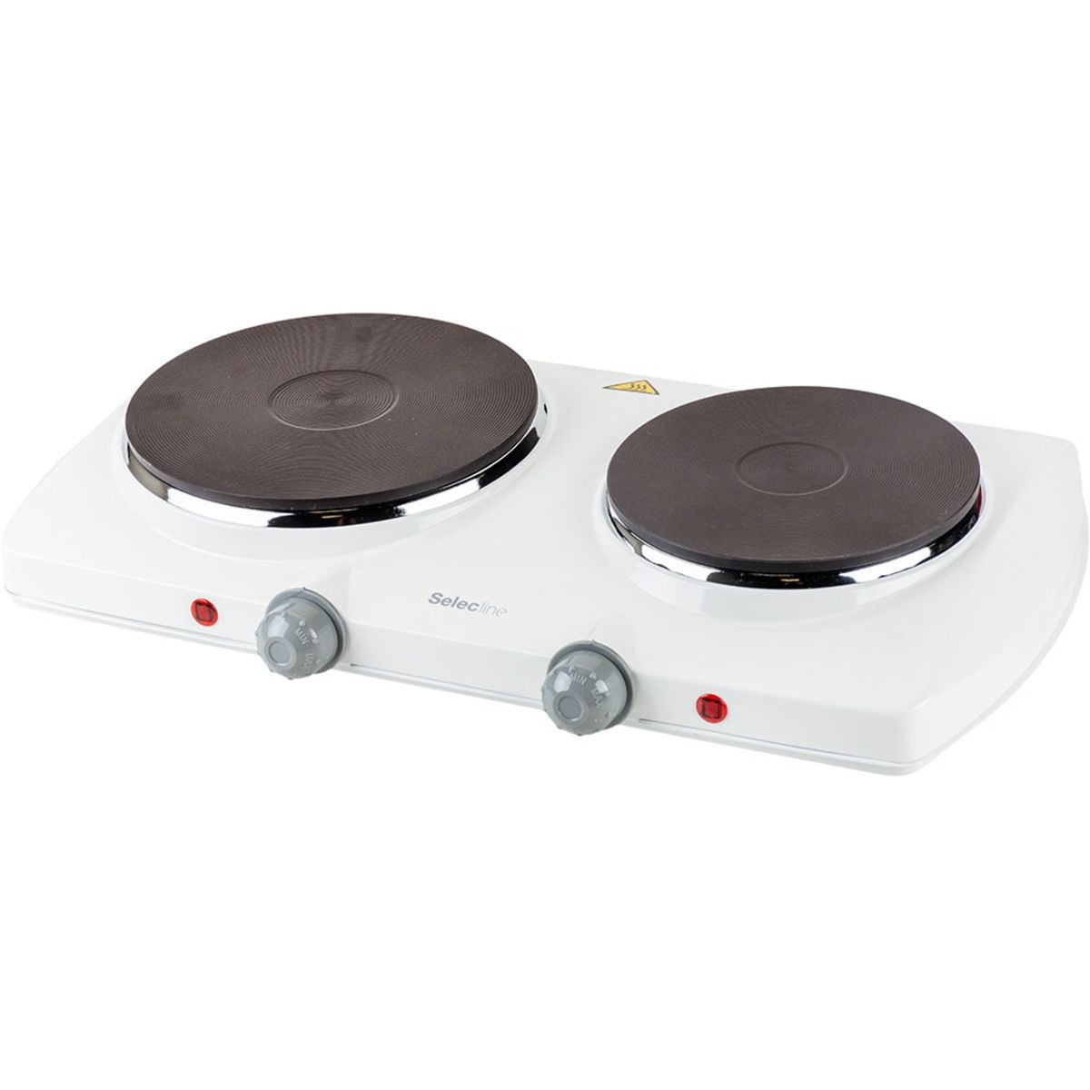 SELECLINE Cuisson d appoint HP202 Blanc Réchaud Electrique 2 Foyers 1500W