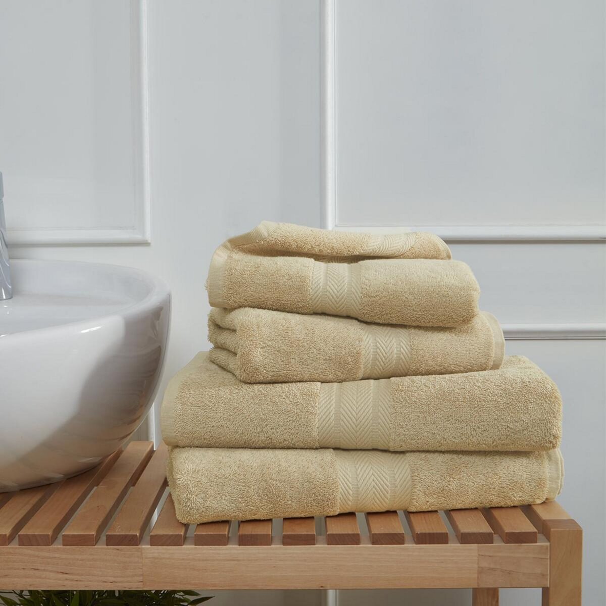 Sensei Maison Ensemble de bain 4 pièces (2 draps de bain + 2 serviettes de toilette) LUXURY