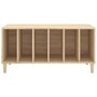 Voir la diapositive 5 : VIDAXL Armoire a disques chene sonoma 100x38x48 cm bois d'ingenierie