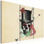 Paris Prix Tableau Imprimé  Gentleman's Skeleton. Coloris disponibles : Multicolore
