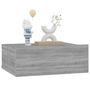 Voir la diapositive 4 : VIDAXL Table de chevet flottante Sonoma gris 40x30x15 cm