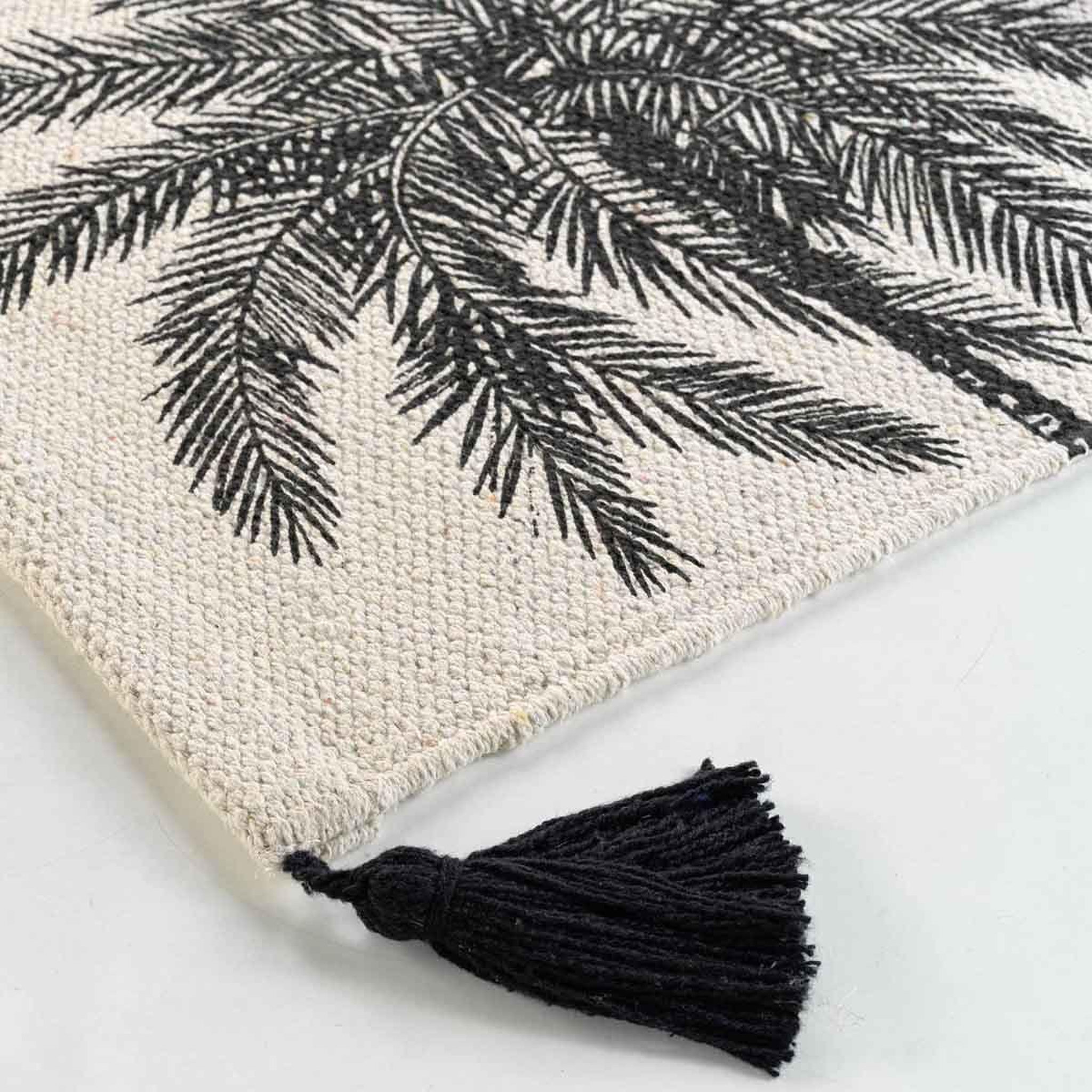 Voir la diapositive 2 : Douceur d'Intérieur Tapis déco imprimé  kenya lodge  60x90cm naturel