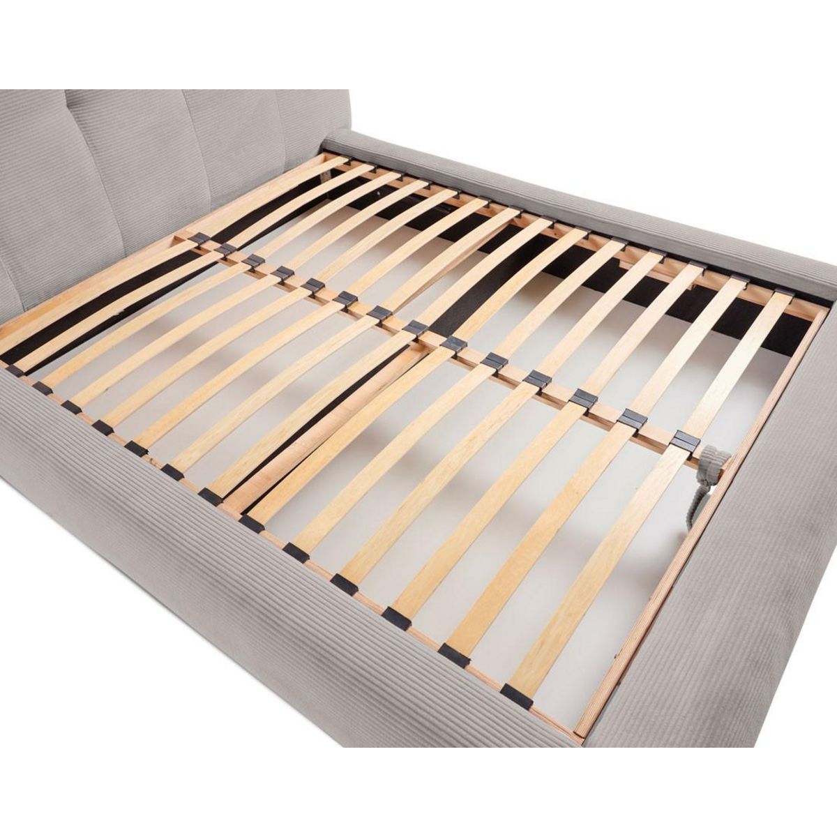 LISA DESIGN Onyx - lit coffre - 180x200 cm - en velours côtelé - sommier inclus