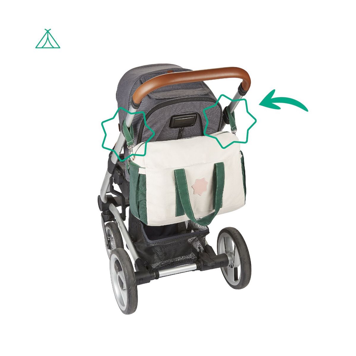 BADABULLE Sac à langer Bowling Safari