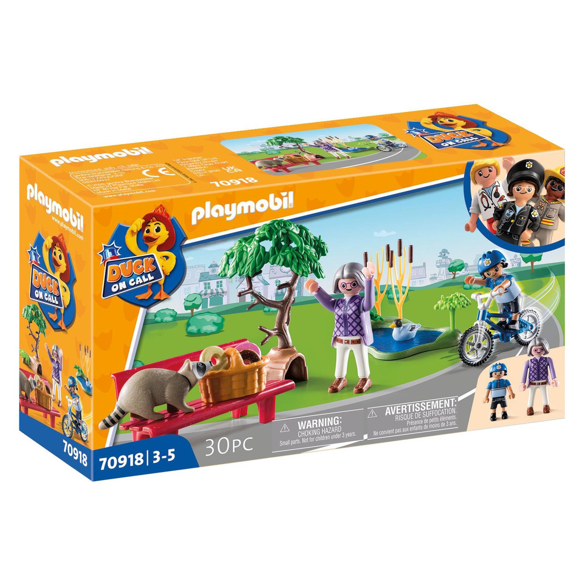 PLAYMOBIL Duck on call 70918 Policière et animaux