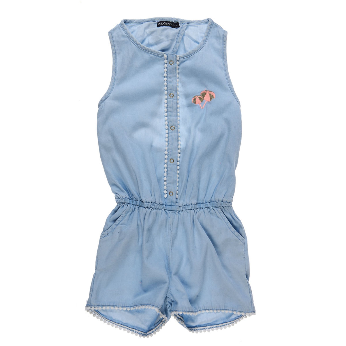 IN EXTENSO Combishort en jean fille