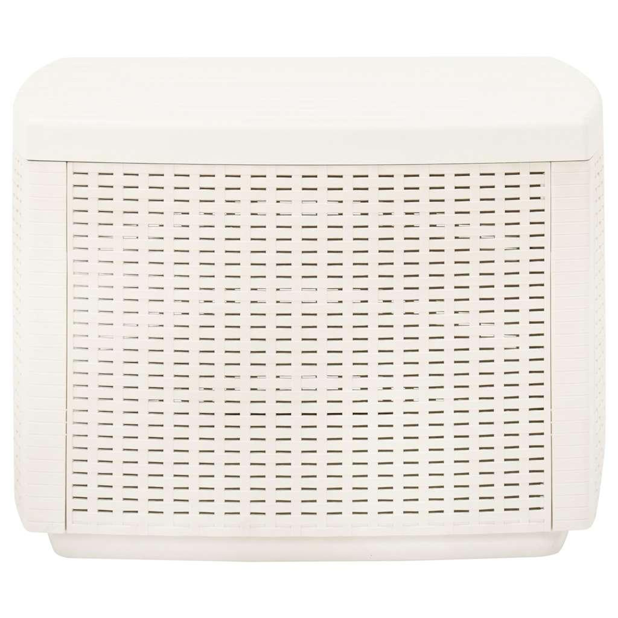 Voir la diapositive 3 : VIDAXL Table de jardin blanc 53x53x40 cm plastique