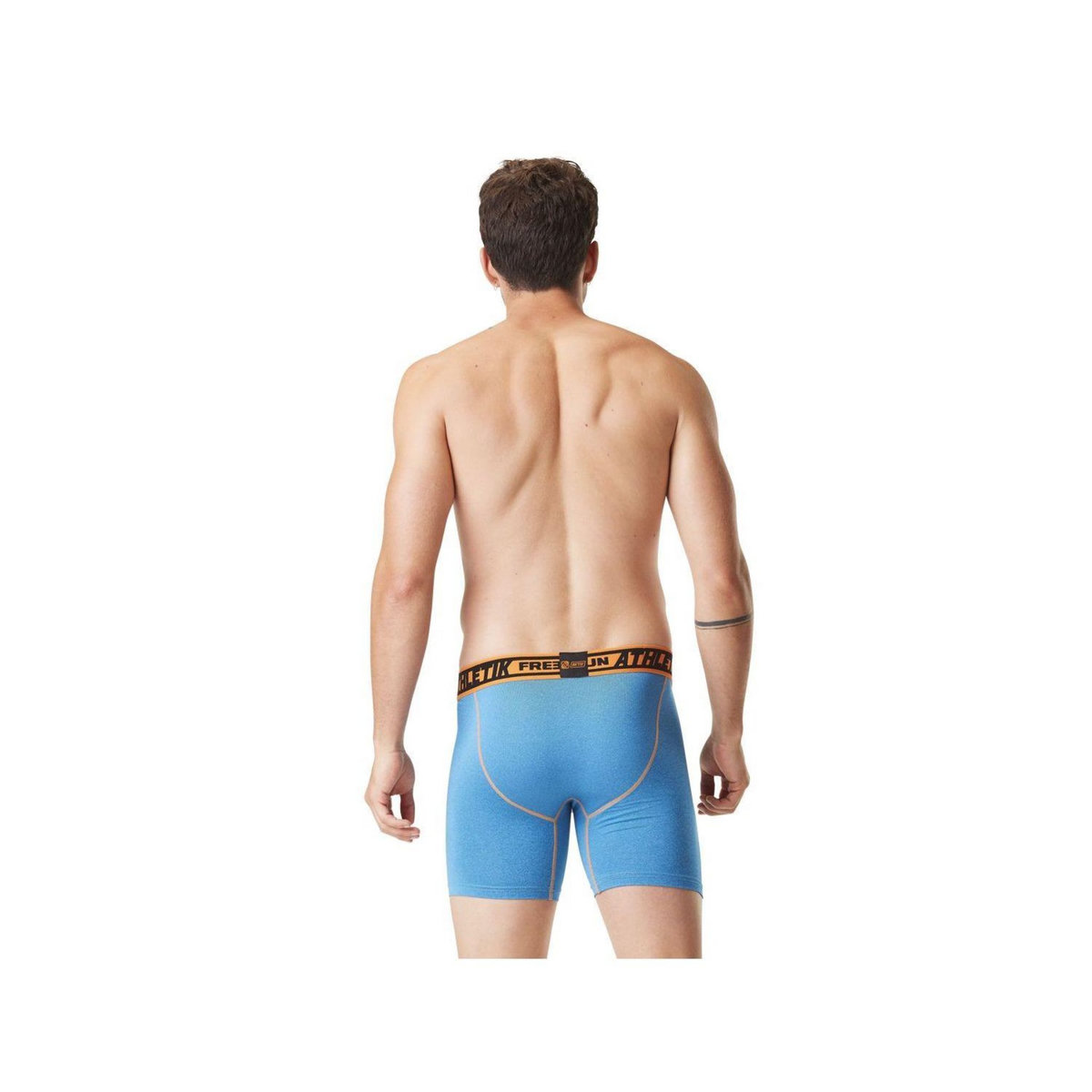 FREEGUN Lot de 4 Boxers longs homme chiné Aktiv Sport