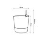 Voir la diapositive 5 : ELHO Pot de fleurs rond extérieur/intérieur Ø 43 cm Elho Aqua Care Greensense gris ciment