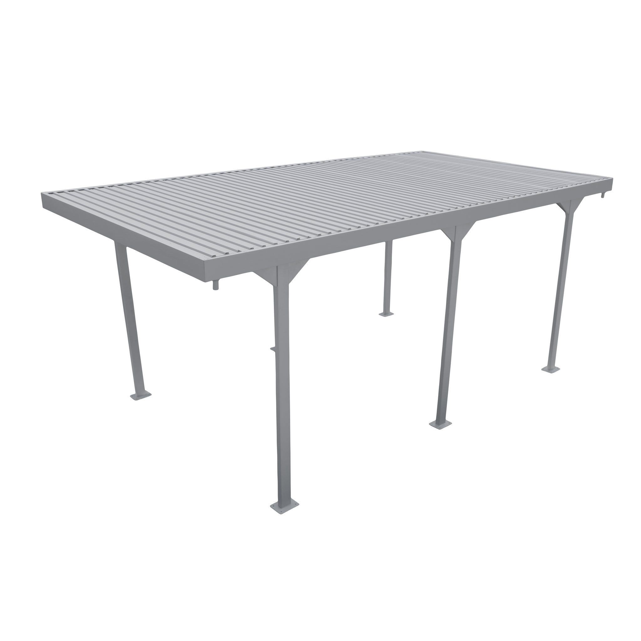 Voir la diapositive 4 : Carport acier Koegas  toit plat 15,58 m²